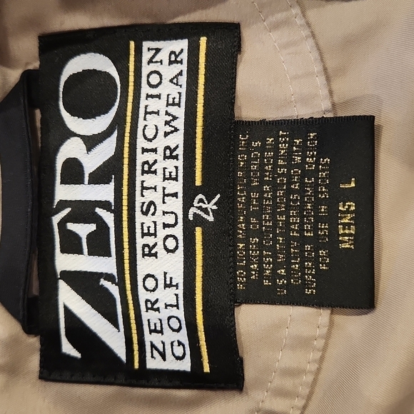 𝅺zero Restriction Golf Outerwear Gold Pullover Vest Jacket - Picture 5 of 7